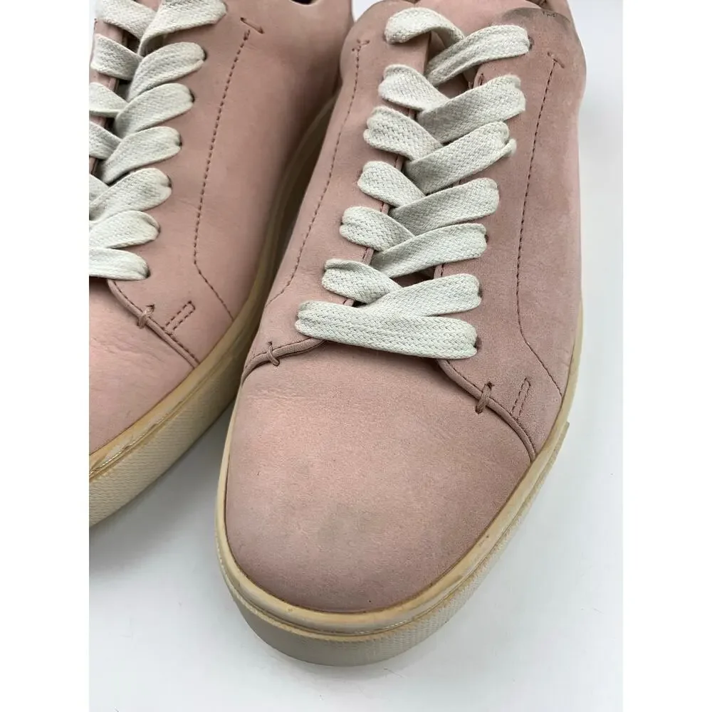 Frye Ivy Low Lace Sneakers Pink Blush Nubuck Leather Casual Comfort Women's 8